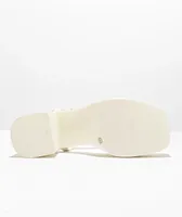 Dirty Laundry Avianna Patent White Platform Strap Sandals