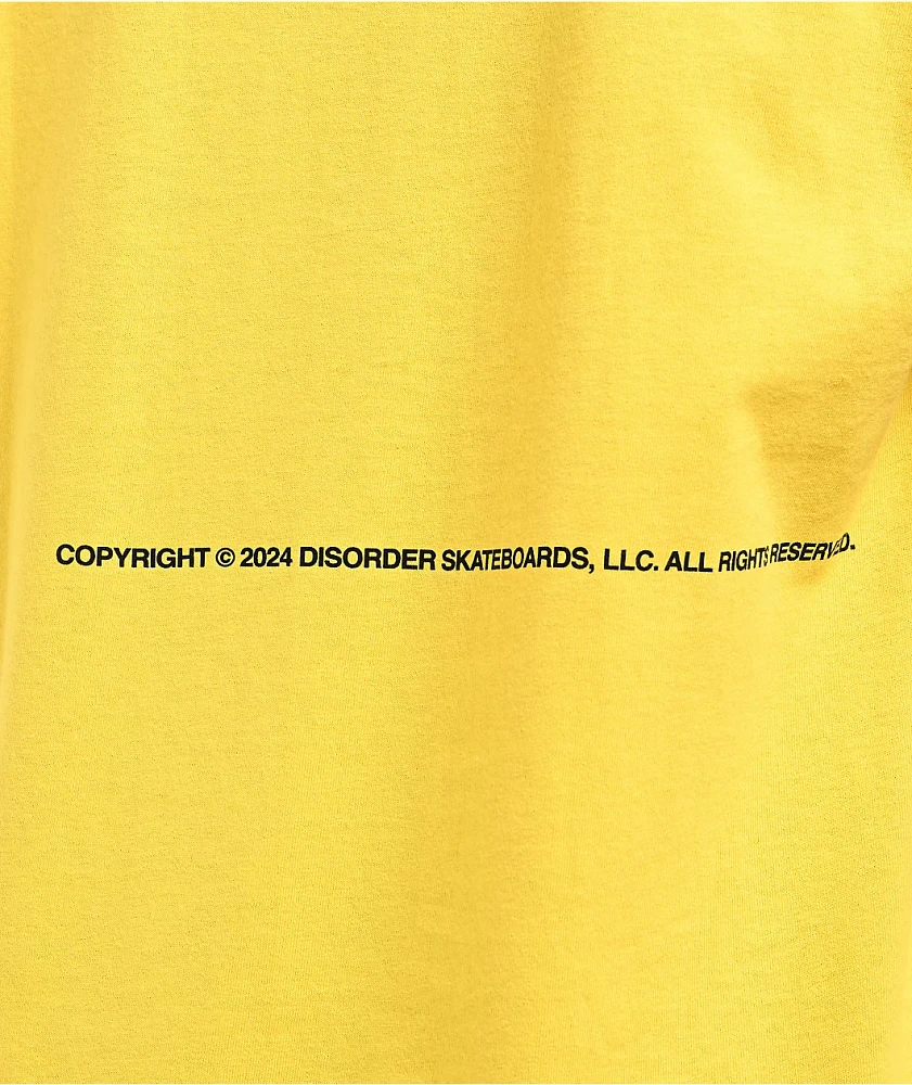 Disorder Allow The Chaos Yellow T-Shirt