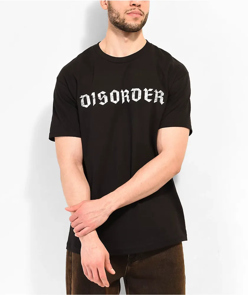 Disorder Safety Pin Black T-Shirt