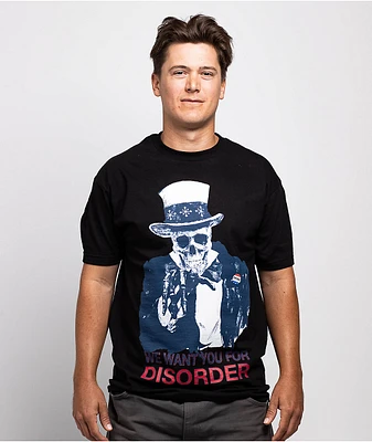 Disorder We Want You Black T-Shirt