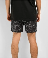 Dog Years Barbed Wire Black Mesh Shorts