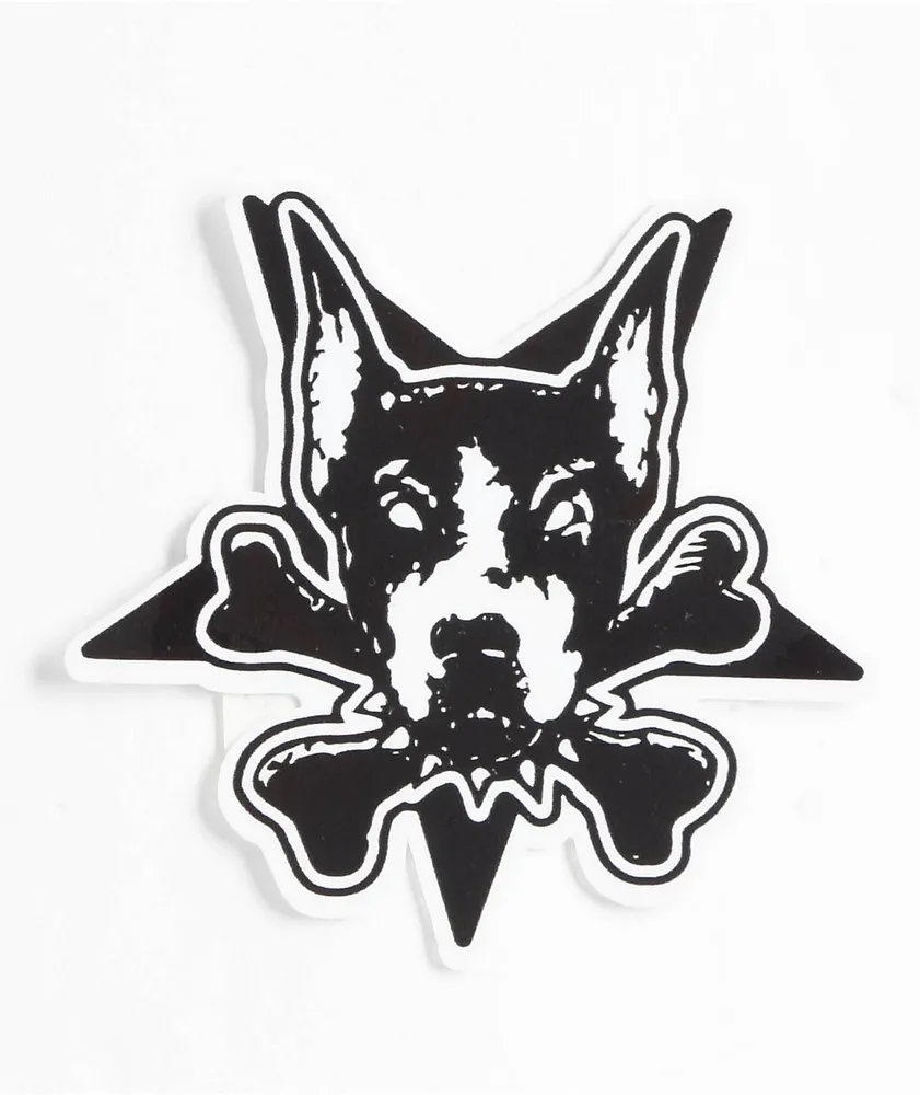 Dog Years Bones Black Sticker