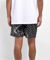 Dog Years Chain Link Black & White Mesh Shorts