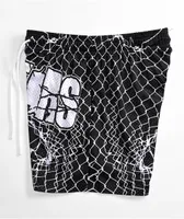 Dog Years Chain Link Black & White Mesh Shorts