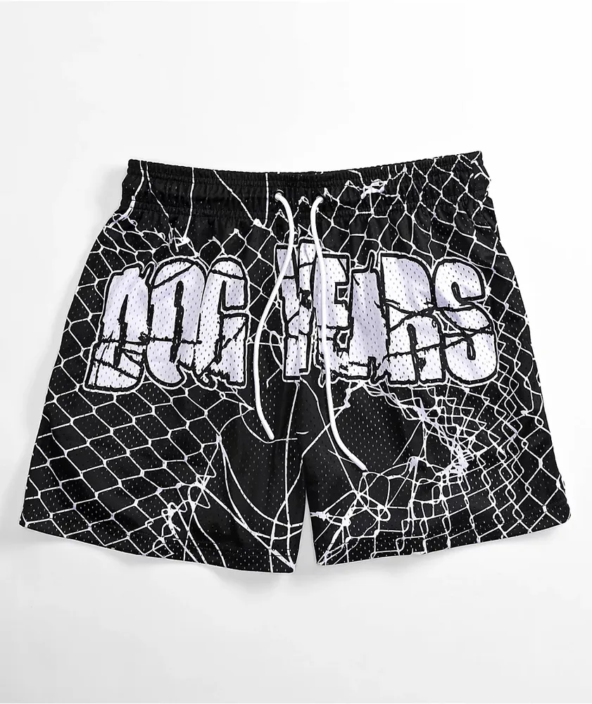 Dog Years Chain Link Black & White Mesh Shorts