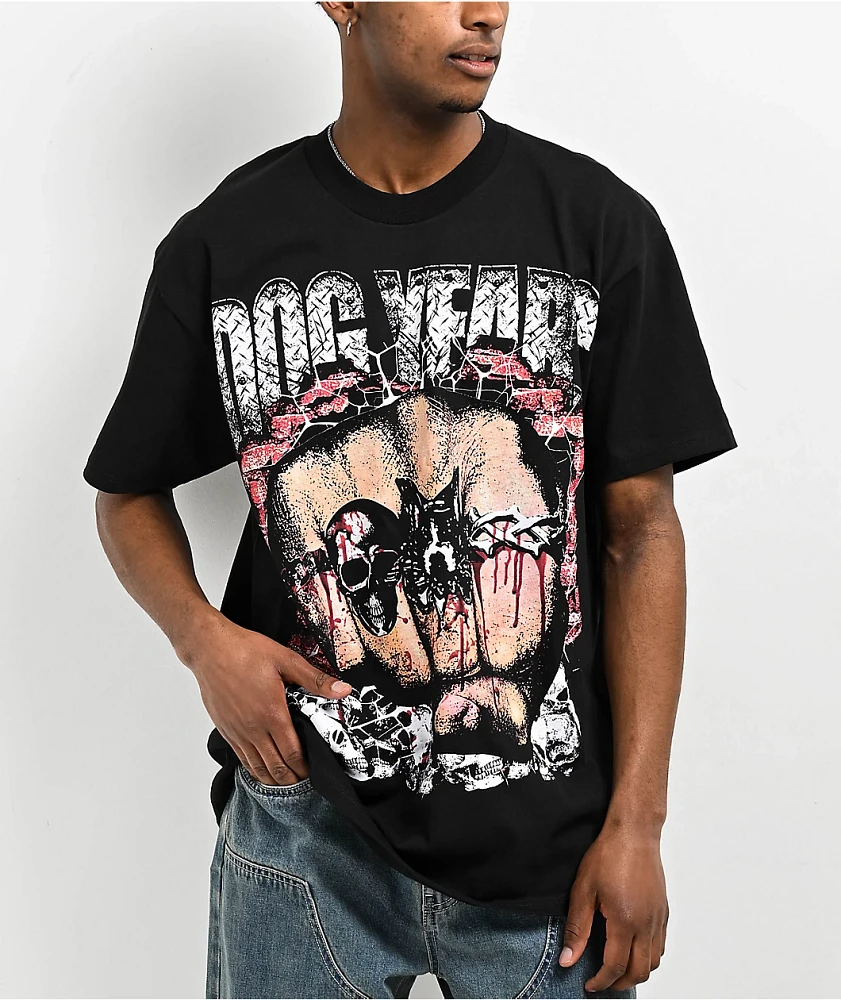 Dog Years Fist Black T-Shirt