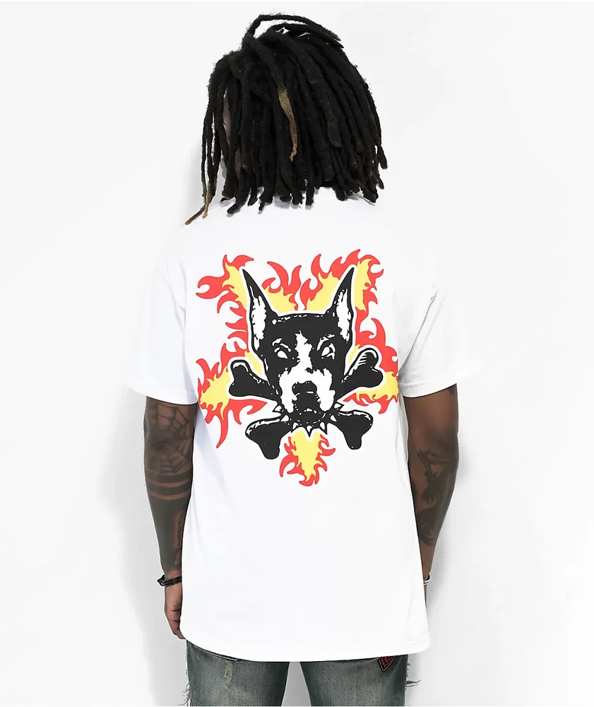 Dog Years Flame White T-Shirt