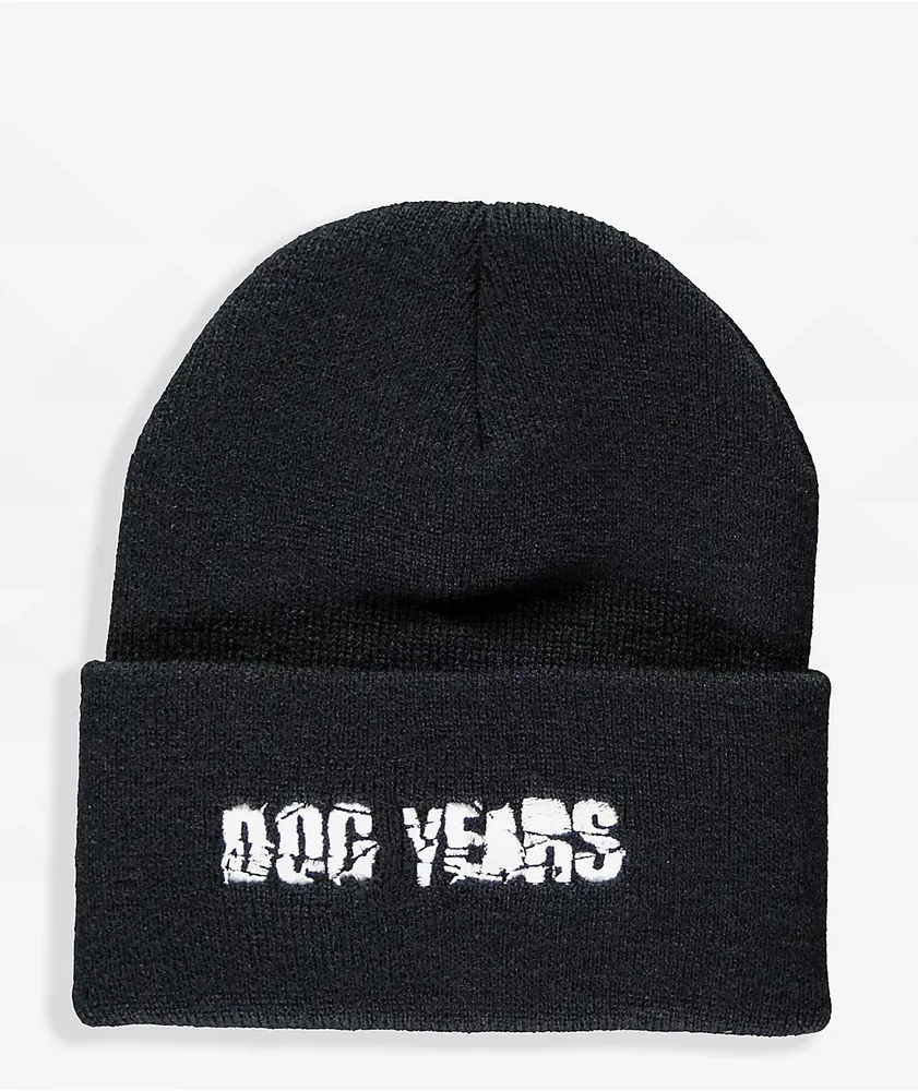 Dog Years Graphic Black Beanie