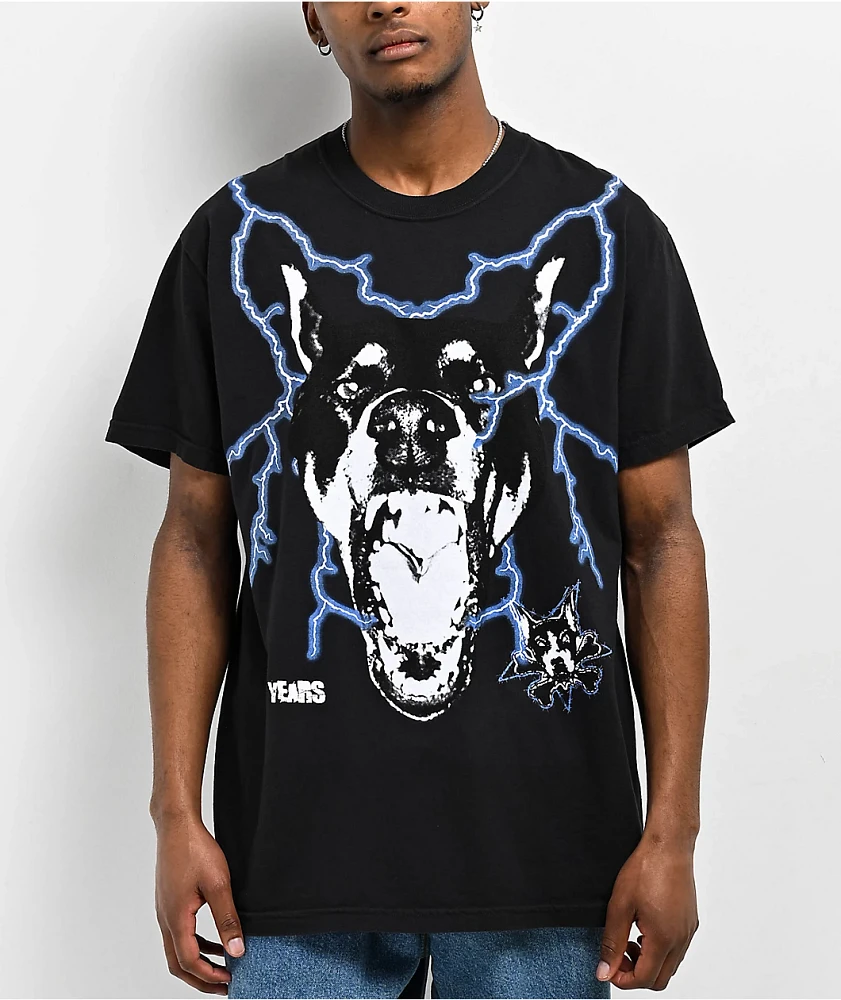 Dog Years Lightning Dog Black Wash T-Shirt