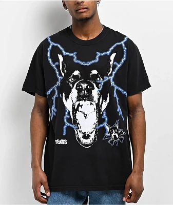Dog Years Lightning Dog Black Wash T-Shirt