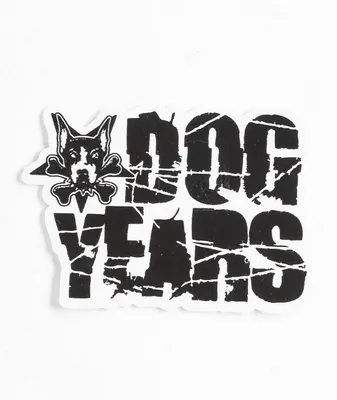 Dog Years Logo Black Sticker