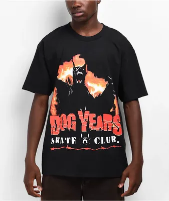 Dog Years Ring Of Fire Black T-Shirt