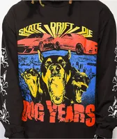 Dog Years Skate Drift Die Black Long Sleeve T-Shirt