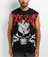 Dog Years Skull & Crossbones Black Tank Top