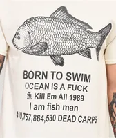 Dogecore Born To Swim Natural T-Shirt