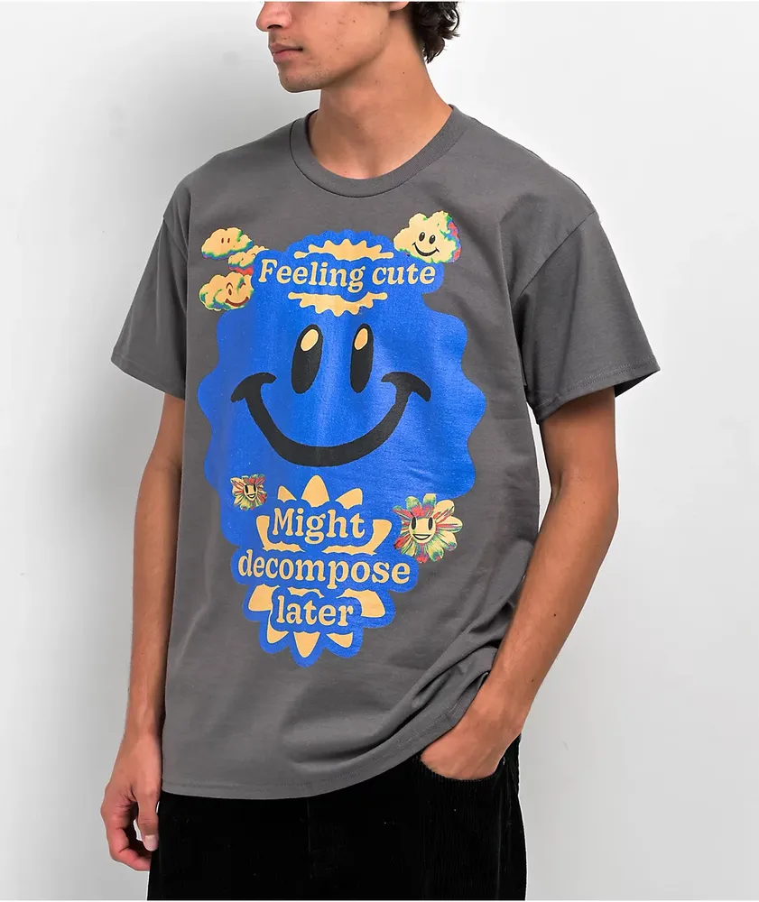 Dogecore Feeling Cute Charcoal T-Shirt