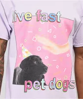 Dogecore Live Fast Lavender T-Shirt