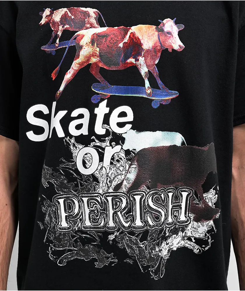 Dogecore Skate Or Perish Black T-Shirt