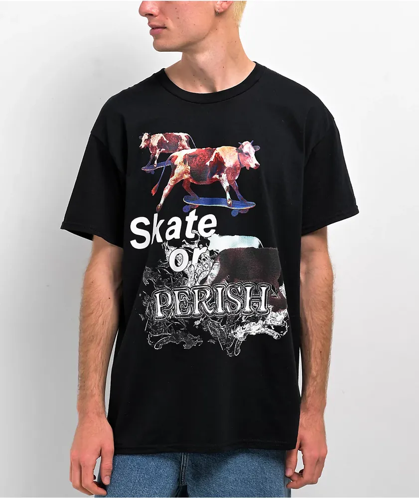 Dogecore Skate Or Perish Black T-Shirt