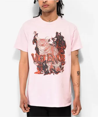 Dogecore Violence Pink T-Shirt