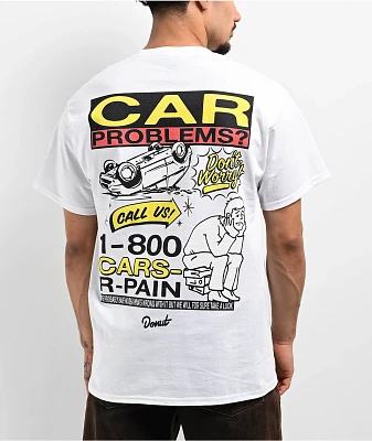 Donut 1800 Cars R Pain White T-Shirt