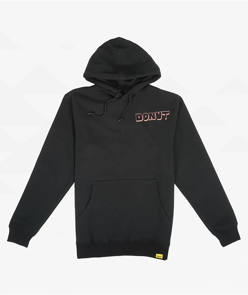 Donut Big Donut Black Hoodie