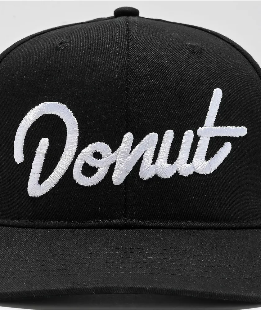 Donut Black Snapback Hat