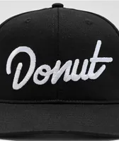Donut Black Snapback Hat