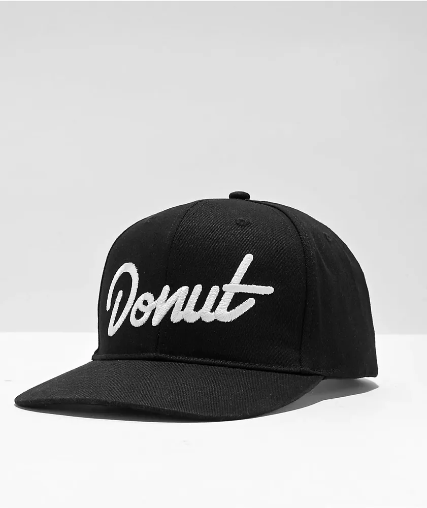 Donut Black Snapback Hat