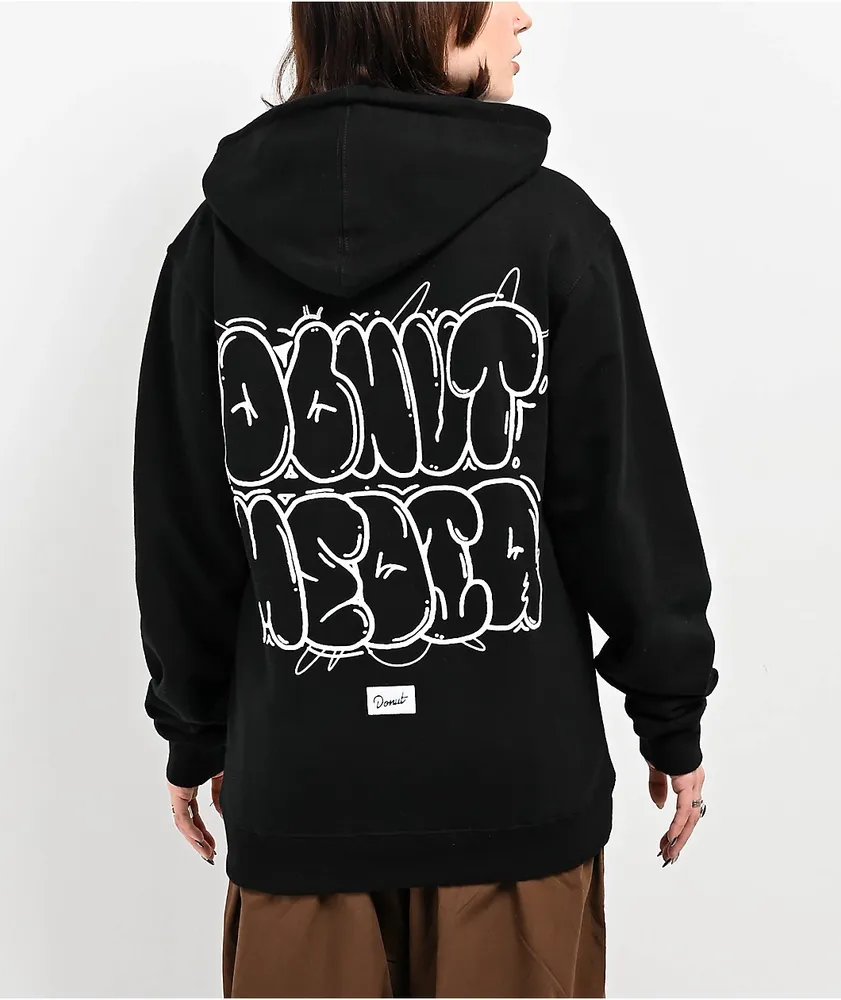 Donut Bubble Black Hoodie 