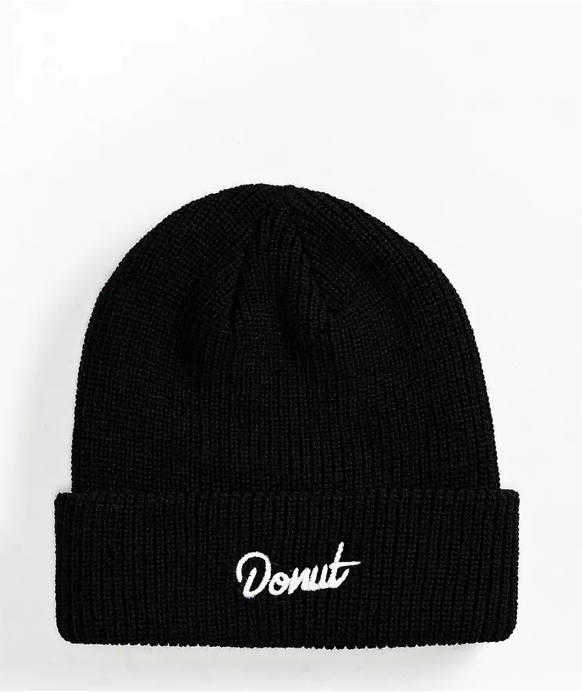 Donut Cars Are Pain Black Beanie