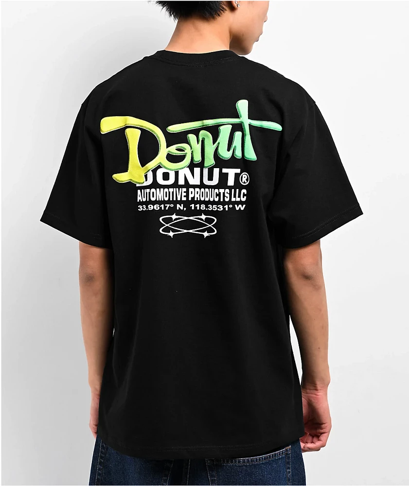 Donut Coordinates Black T-Shirt