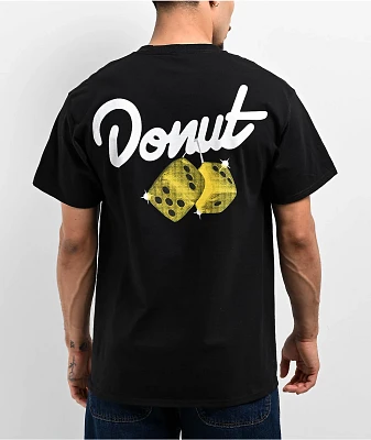 Donut Dice Black T-Shirt