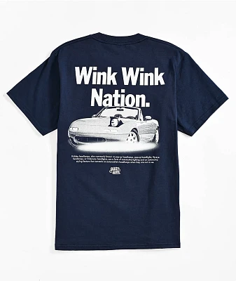 Donut Kids Wink Wink Nation Navy T-Shirt
