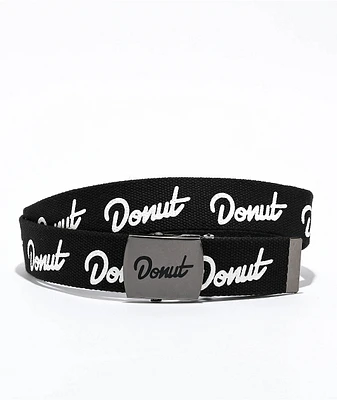 Donut Logo Black Web Belt