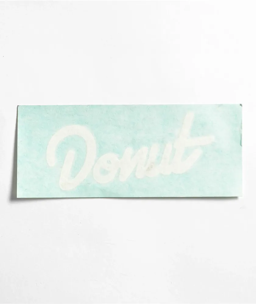 Donut OG White Die Cut Sticker