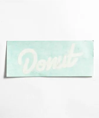 Donut OG White Die Cut Sticker