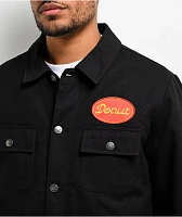 Donut Oval Script Black Work Jacket