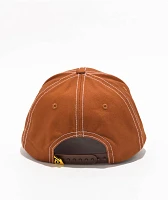 Donut Oval Script Brown Snapback Hat