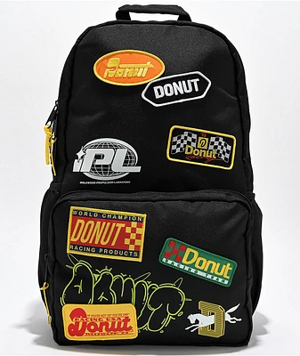 Donut Patch Black Backpack