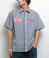 Donut Performance Parts White & Blue Work Shirt