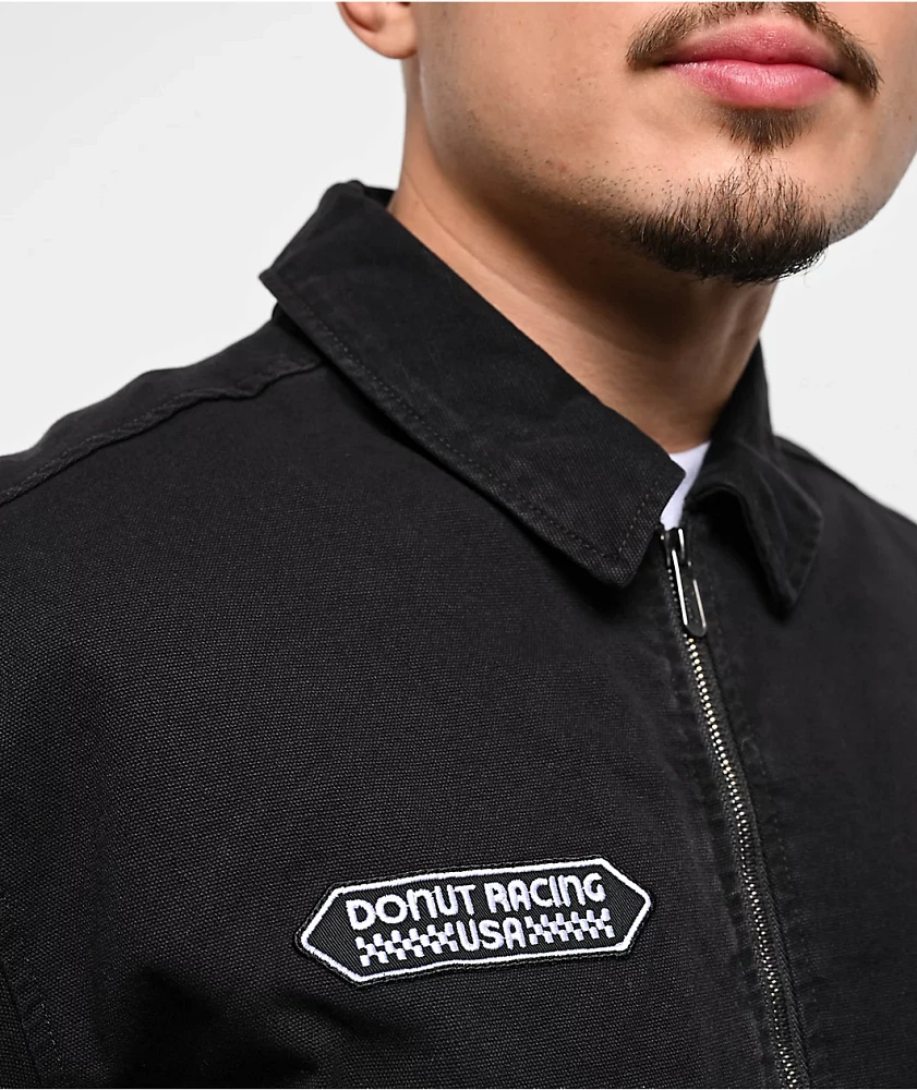 Donut Racing USA Black Canvas Jacket