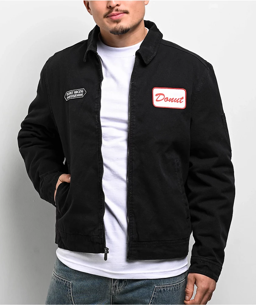 Donut Racing USA Black Canvas Jacket