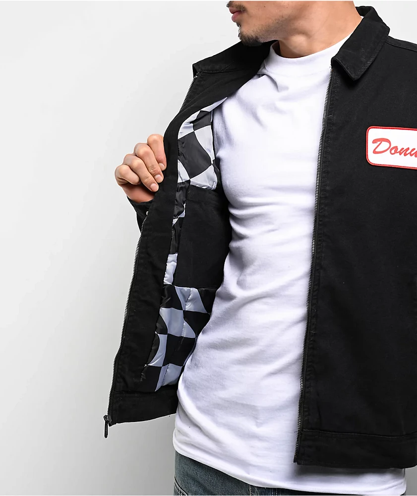 Donut Racing USA Black Canvas Jacket