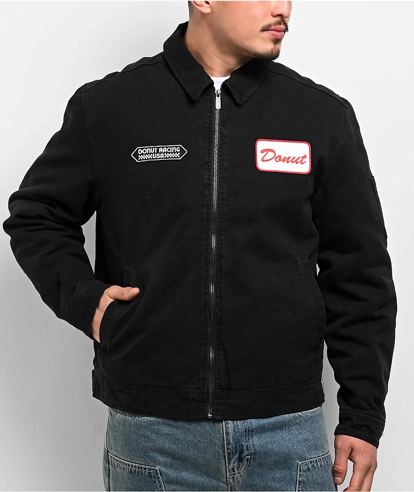 Donut Racing USA Black Canvas Jacket