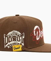 Donut World Champs Brown Snapback Hat