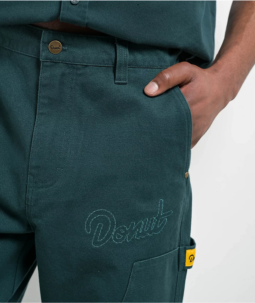 Donut Wrench Double Knee Green Carpenter Jeans