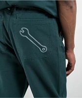 Donut Wrench Double Knee Green Carpenter Jeans