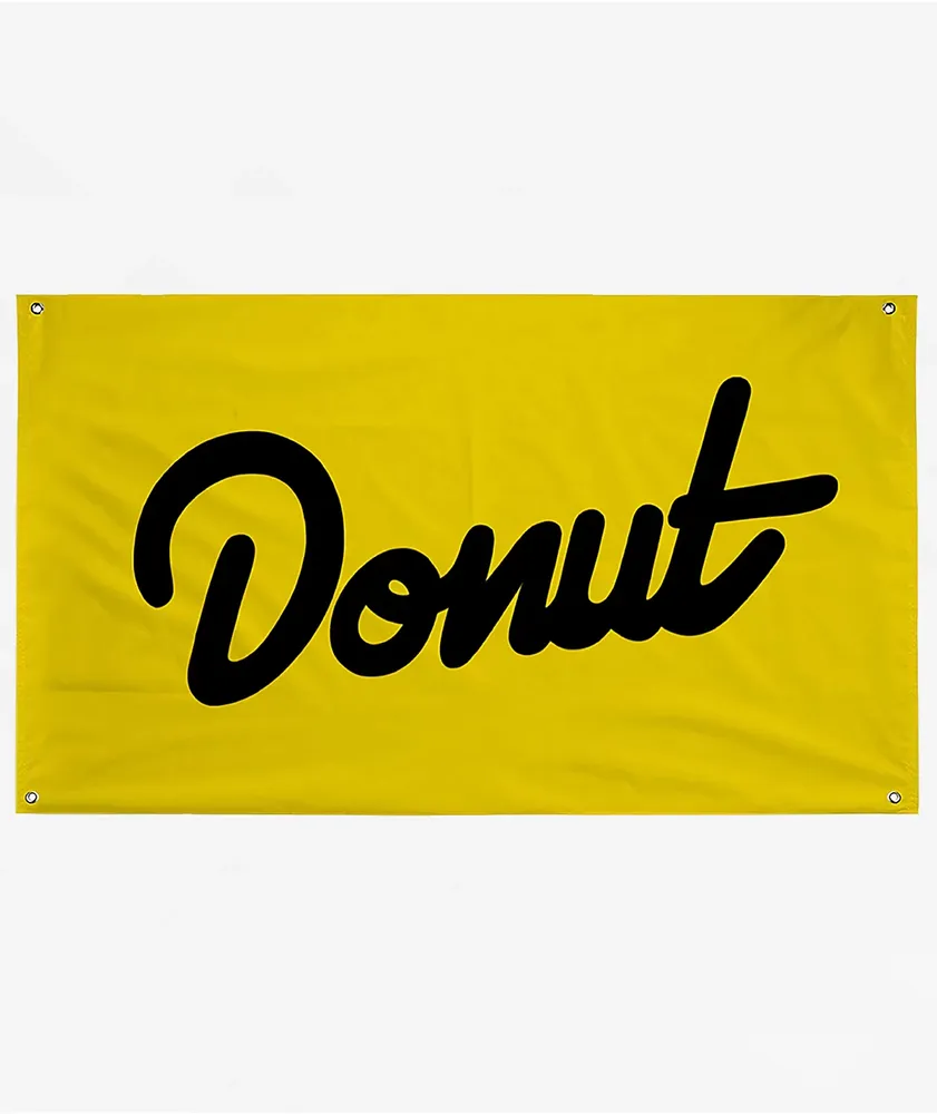 Donut Yellow Logo Banner