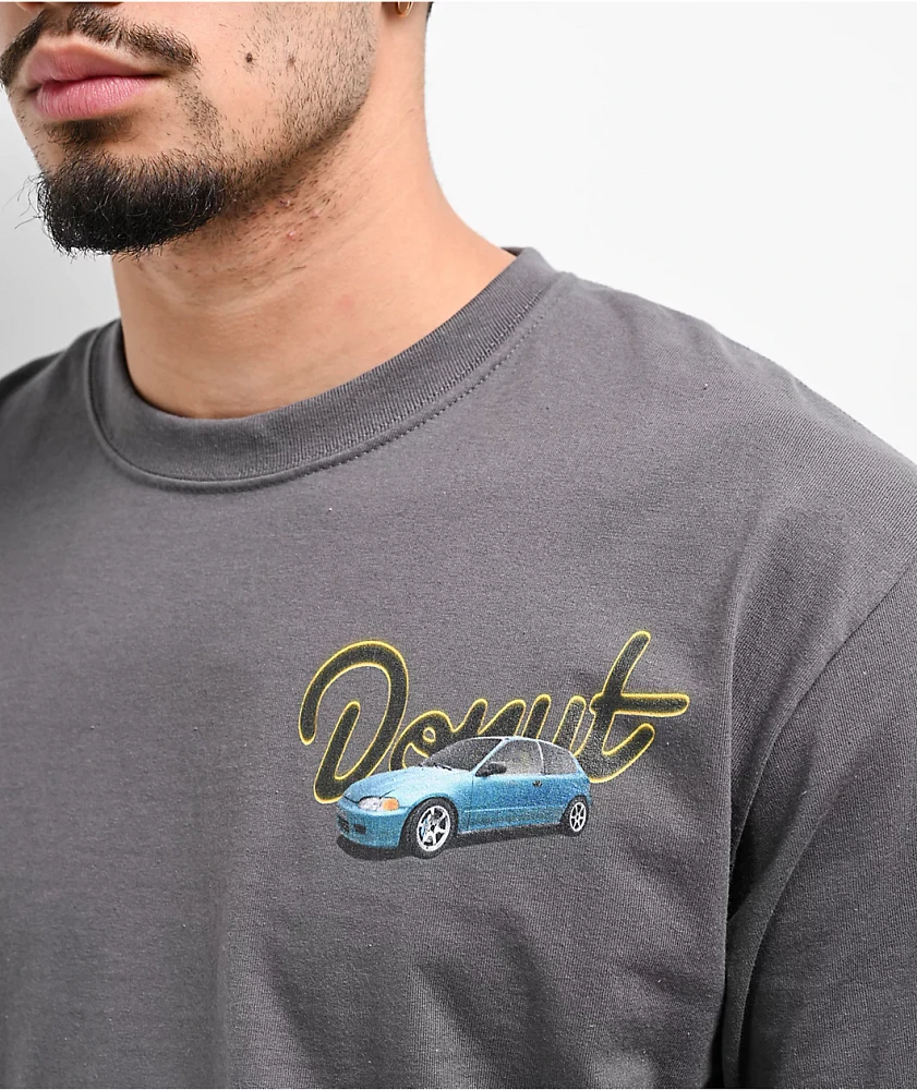 Donut x Honda V3 Civic Charcoal T-Shirt